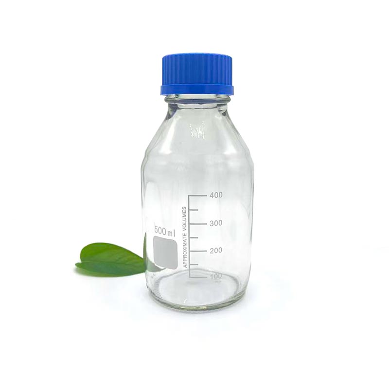 500ml transparent glass reagent bote